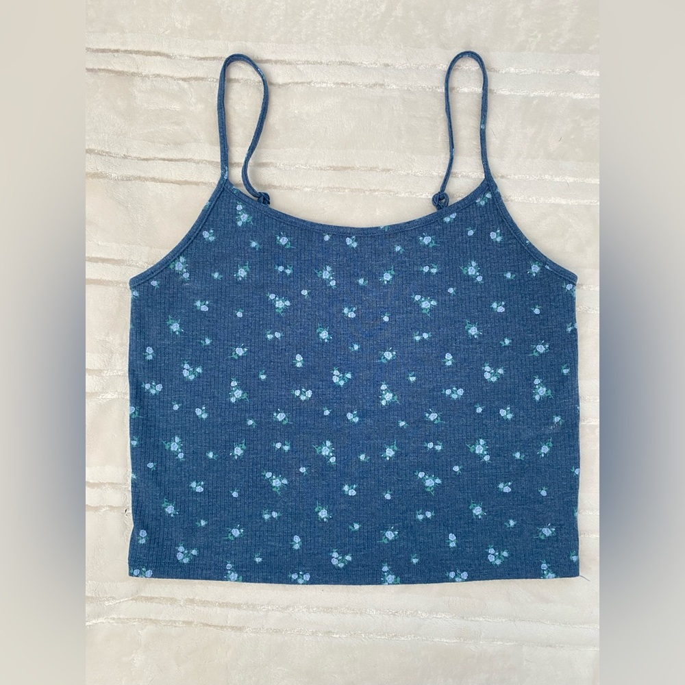 American eagle floral tank top size m